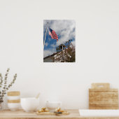 Poster American Flag et une école d'une chambre (Cuisine)
