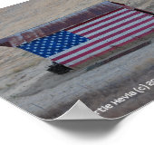 Poster American Flag Grange par Martie Hevia - Photo Impr (Coin)