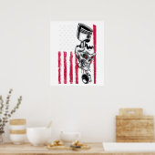 Poster American Flag Piston Muscle Car 5 (Cuisine)