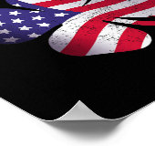 Poster American Flag St. Patricks Day Clic Boston Nom St. (Coin)