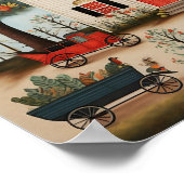 Poster American Folk Art White Farmhouse (Coin)