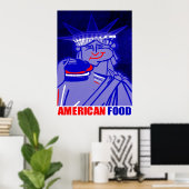 Poster "American Food" Par Urban59 ArtWorks Studio NYC (Bureau à domicile)