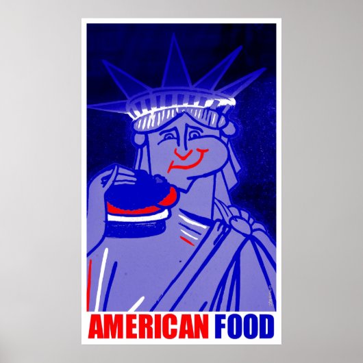 Poster "American Food" par Urban59 Studio (Devant)
