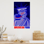 Poster "American Food" par Urban59 Studio (Cuisine)