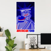 Poster "American Food" par Urban59 Studio (Bureau à domicile)