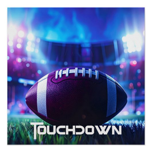 POSTER AMERICAN FOOTBALL - FOOTBALL - TOUCHDOWN (Devant)