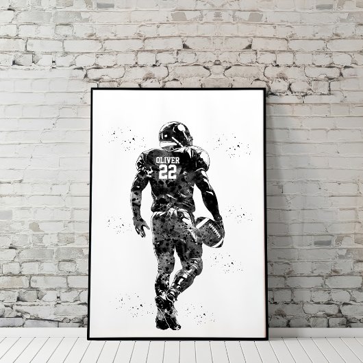 Poster American Football Player