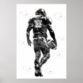 Poster American Football Player (Devant)