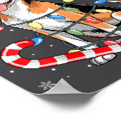 Poster American Foxhound Dog Ugly Christmas Candy Cane Tr (Coin)