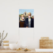 Poster American Gothic Grant Wood   (Cuisine)