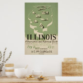 Poster American Guide Series Volume On Illinois. (Cuisine)