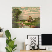 Poster American Hay Harvest Print (Bureau à domicile)