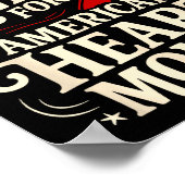 Poster American Heart Disease Awareness Month Ribbon Red  (Coin)