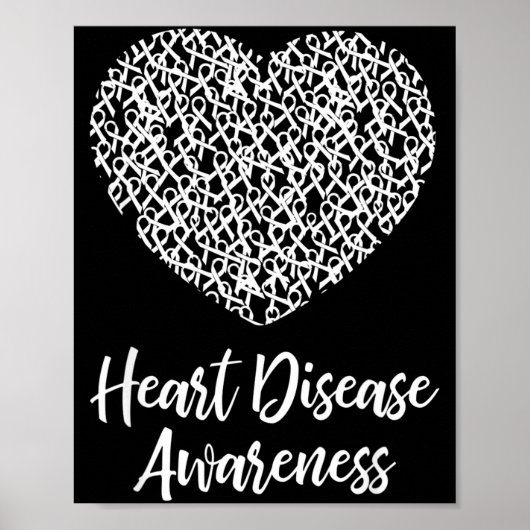 Poster American Heart Month Suprt Tees Co Heart Disease A (Devant)