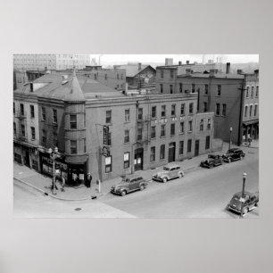 Poster American Hotel, Dubuque, Iowa, 1940
