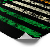 Poster American Ireland Flag Shamrock Irish Patricks Day  (Coin)