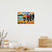 Poster American Line (Cuisine)