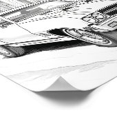 Poster American Muscar Coloration adulte (Coin)