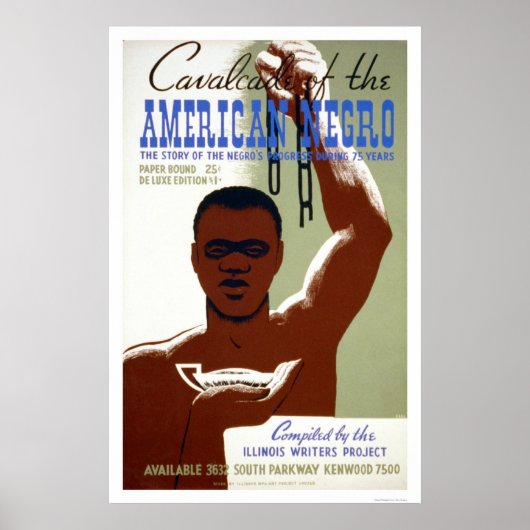 Poster American Negro Story 1940 WPA (Devant)