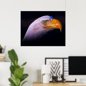 Poster American Patriotic Bald Eagle, Symbole National (Bureau à domicile)