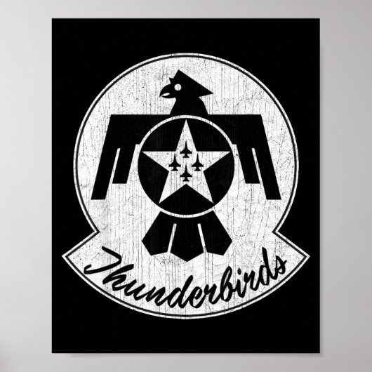 Poster American Patriotic F16 Fighter 57th Wing Tbirds Gi (Devant)