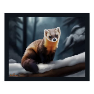 Poster American Pine Marten