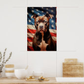Poster American Pit Bull Terrier (Cuisine)