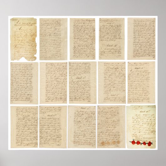 Poster American Revolution 1783 Traité de Paris Toutes le (Devant)