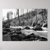 Poster "American River", noir et blanc (Devant)