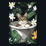 Poster American Shorthair In Bathtub Poster, Funny Cat<br><div class="desc">American Shorthair In Bathtub Poster, Funny Cat Poster, American Shorthair Bathroom Print, American Shorthair Bath Poster, Bathroom Wall Art funny bathroom decor, bathroom wall art, funny animal print, toilet humor decor, dog on toilet, are you pooping, toilet paper hat, whimsical wall art, animal bathroom art, printable wall art, digital download,...</div>