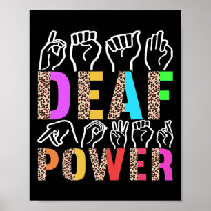 Poster American Sign Language - Sensibilisation des sourd