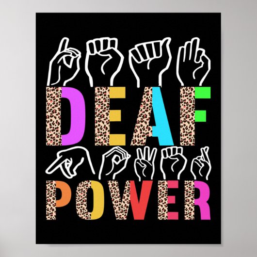Poster American Sign Language - Sensibilisation des sourd (Devant)