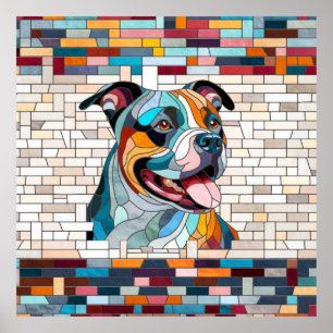 Poster American Staffordshire Terrier - Amstaff