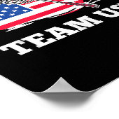 Poster American Usa Team Shuttle Racket Badminton Player  (Coin)