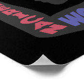 Poster American Woman gris foncé (Coin)