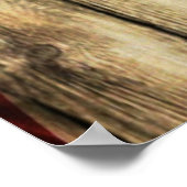 Poster Americana Barn Wood American Flag (Coin)