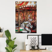 Poster Americana - Le carrousel (Bureau à domicile)