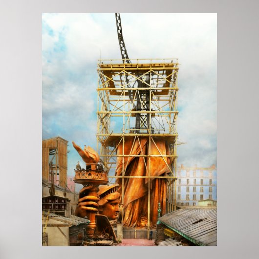 Poster Americana - Statue de la Liberté - Demi-habillé 18 (Devant)