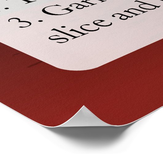 Poster Americano Recette (Coin)