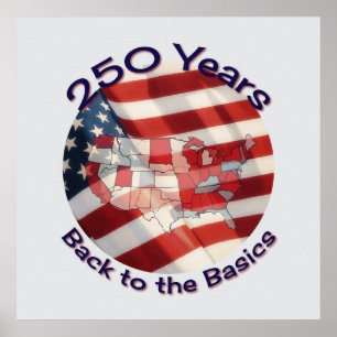 Poster Amerika 250 Jaar Feestviering