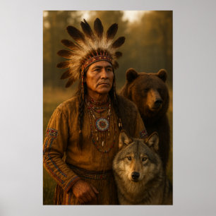 Poster amérindien