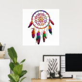Poster amérindien (Bureau à domicile)