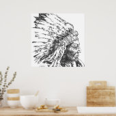 Poster Amérindien (Cuisine)