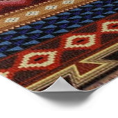 Poster Amérindien Motif du sud-ouest (Coin)