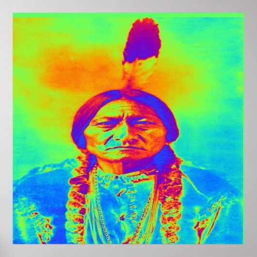 Poster Amérindien Sitting Bull (Devant)