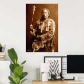 Poster Amérindien Vintage (Bureau à domicile)