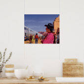 Poster Amérindien vintage à la gare (Cuisine)