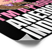 Poster Amérindienne Fière Amérindienne Cadeau en chef (Coin)