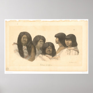 Poster Amérindiens de Californie (0685A)