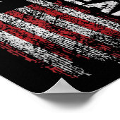 Poster Amérique 250e anniversaire Us Drapeau 250 ans Nous (Coin)